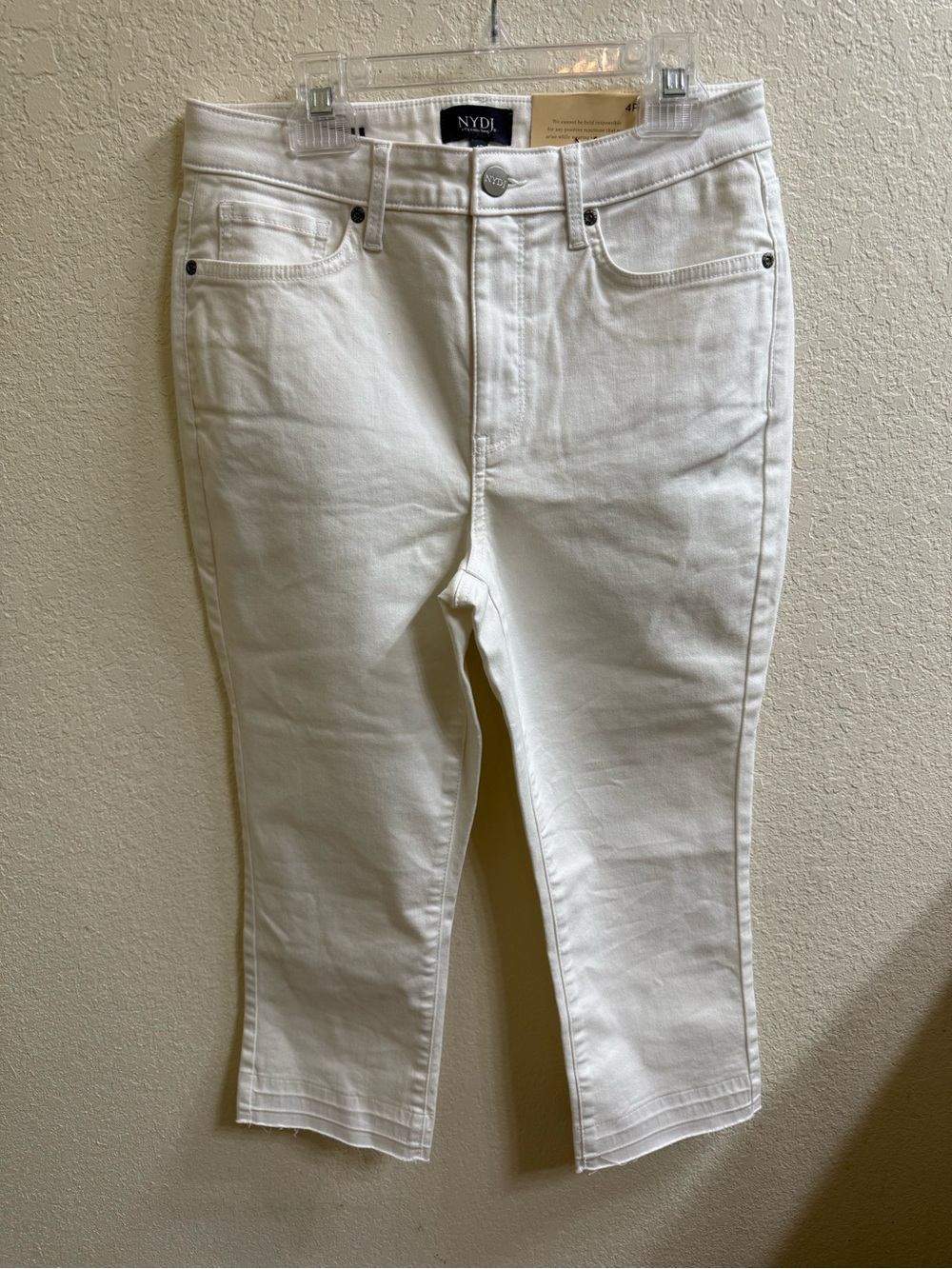 NYDJ HR White Chloe Ankle Capri Jeans